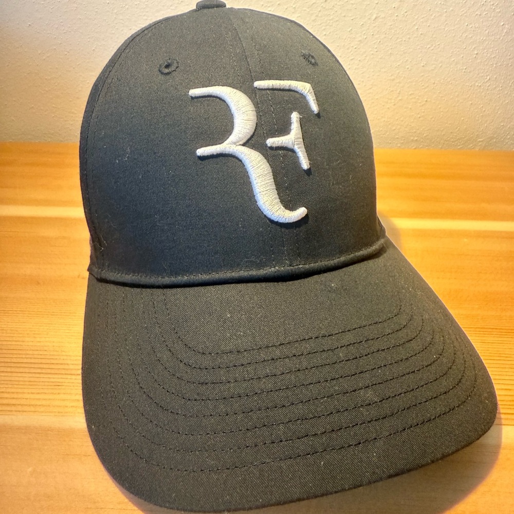 Roger Federer UNIQLO Black Cap with RF Logo